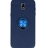 Softcase pour Galaxy J5 2017 Etui avec Porte-Bague Marine