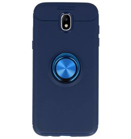 Funda Softcase para Galaxy J5 2017 con soporte para anillo Navy