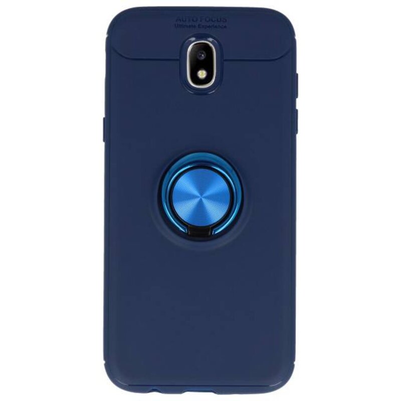 Softcase für Galaxy J5 2017 Case mit Ringhalter Navy