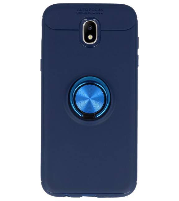 Softcase til Galaxy J5 2017 Taske med Ring Holder Navy