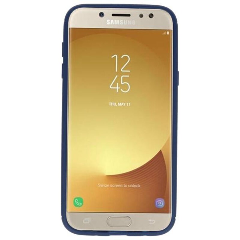 Softcase für Galaxy J5 2017 Case mit Ringhalter Navy