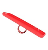 Funda para Galaxy J5 2017 con soporte para anillo rojo