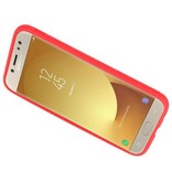 Funda para Galaxy J5 2017 con soporte para anillo rojo