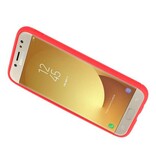 Custodia Softcase per Galaxy J5 2017 con anello rosso