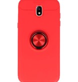 Softcase für Galaxy J5 2017 Hülle mit Ringhalter Rot