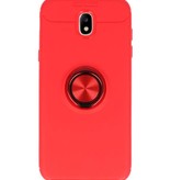 Softcase pour Galaxy J5 2017 Case avec porte-anneau rouge
