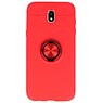 Custodia Softcase per Galaxy J5 2017 con anello rosso