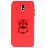 Custodia Softcase per Galaxy J5 2017 con anello rosso