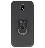 Softcase für Galaxy J7 2017 Case mit Ringhalter Schwarz