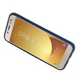 Softcase für Galaxy J7 2017 Case mit Ringhalter Navy