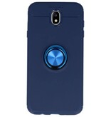Softcase til Galaxy J7 2017 Taske med Ring Holder Navy