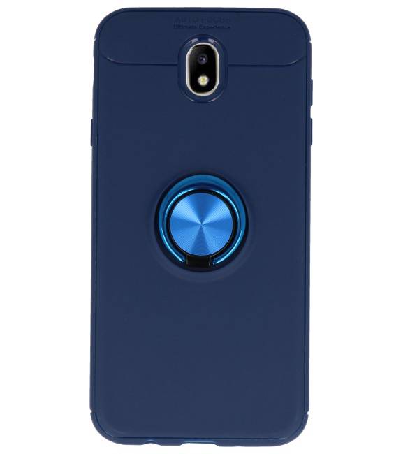 Softcase for Galaxy J7 2017 Case with Ring Holder Navy