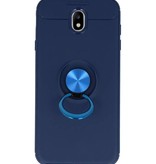 Softcase for Galaxy J7 2017 Case with Ring Holder Navy