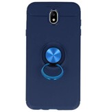 Softcase til Galaxy J7 2017 Taske med Ring Holder Navy