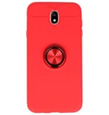 Softcase for Galaxy J7 2017 Case with Ring Holder Red