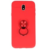 Softcase für Galaxy J7 2017 Case mit Ringhalter Rot