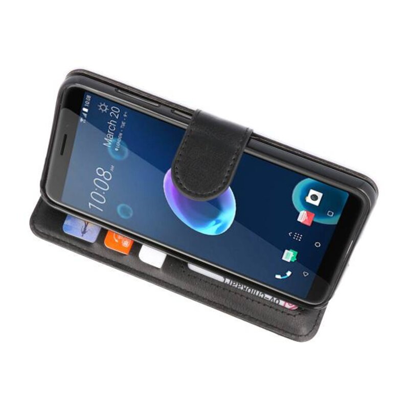 Wallet Cases Case for HTC Desire 12 Black