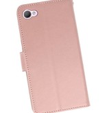 Étui portefeuille pour HTC Desire 12 Pink