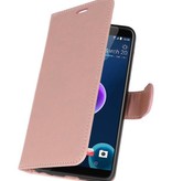 Étui portefeuille pour HTC Desire 12 Pink