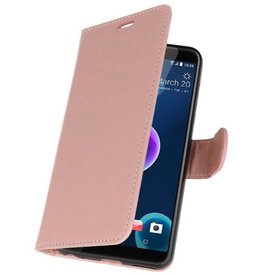 Estuche Wallet Cases para HTC Desire 12 Rosa