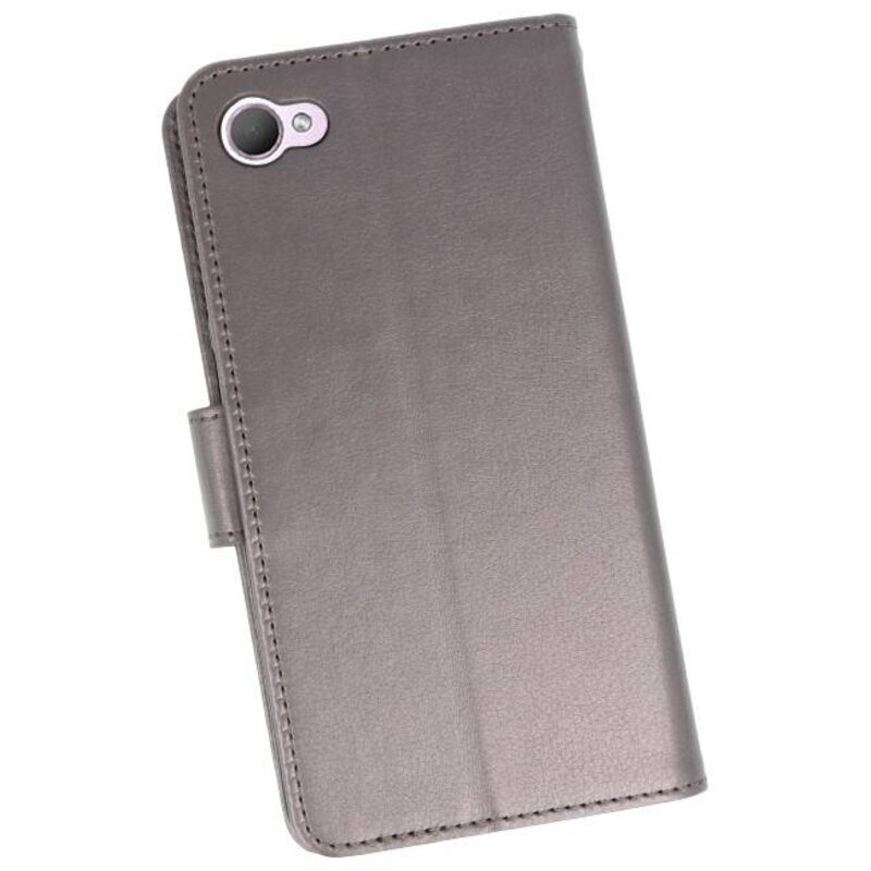 Estuche Wallet Cases para HTC Desire 12 Gris