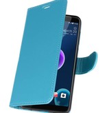 Wallet Cases Tasche für HTC Desire 12 Türkis