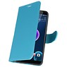 Wallet Cases Hoesje voor HTC Desire 12 Turquoise
