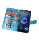 Wallet Cases Hoesje voor HTC Desire 12 Turquoise
