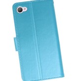 Wallet Cases Hoesje voor HTC Desire 12 Turquoise