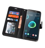 Wallet Cases Tasche für HTC Desire 12 Plus Schwarz