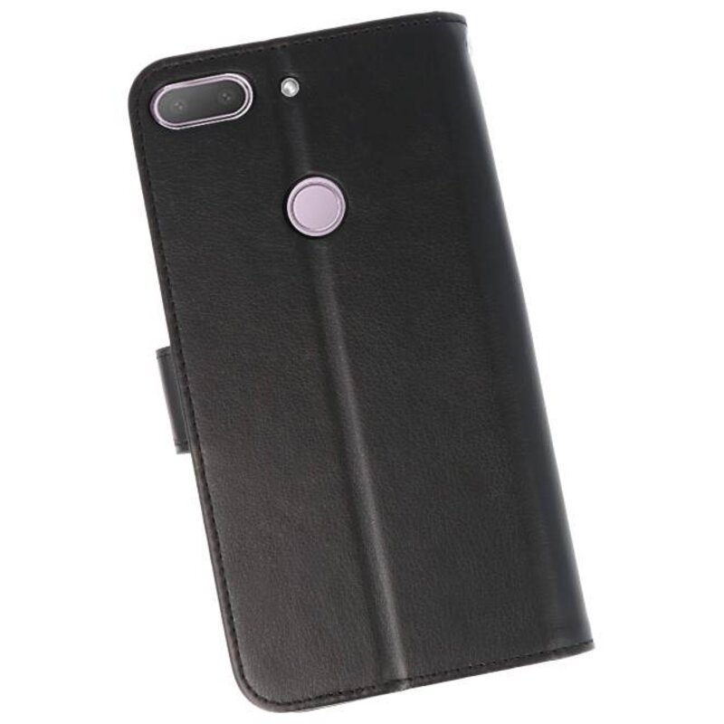 Wallet Cases Tasche für HTC Desire 12 Plus Schwarz