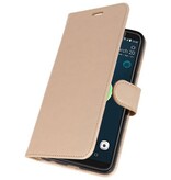Funda con estuche Wallet para HTC Desire 12 Plus Gold