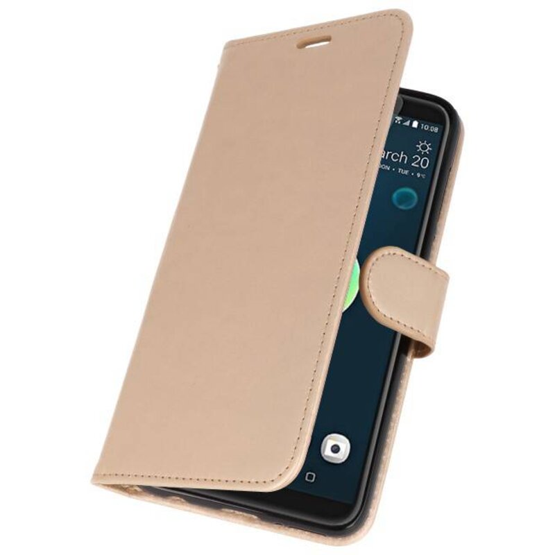 Funda con estuche Wallet para HTC Desire 12 Plus Gold