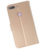Funda con estuche Wallet para HTC Desire 12 Plus Gold