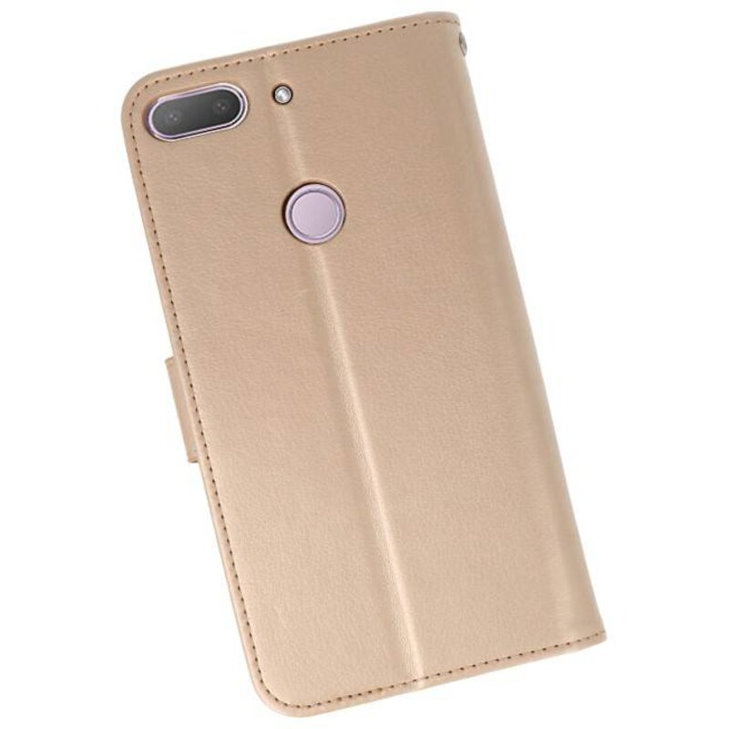 Funda con estuche Wallet para HTC Desire 12 Plus Gold