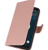 Wallet Cases Hoesje voor HTC Desire 12 Plus Roze