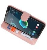 Etui Portefeuille pour HTC Desire 12 Plus Rose