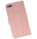 Wallet Cases Hoesje voor HTC Desire 12 Plus Roze