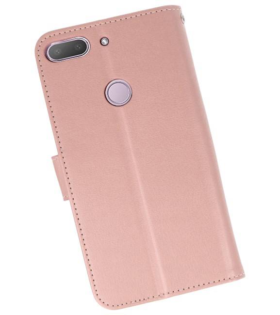 Wallet Cases Hoesje voor HTC Desire 12 Plus Roze