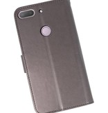 Wallet Cases Tasche für HTC Desire 12 Plus Grey