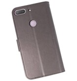Wallet Cases Tasche für HTC Desire 12 Plus Grey