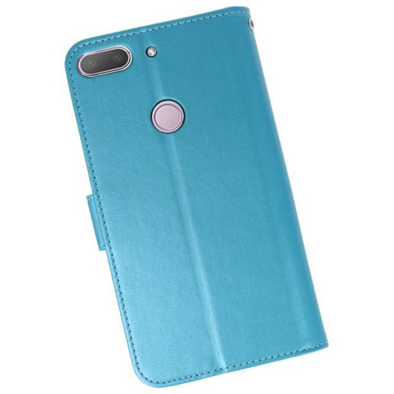 Wallet Cases Hoesje voor HTC Desire 12 Plus Turquoise