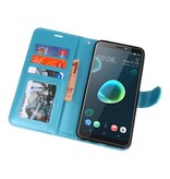 Wallet Cases Hoesje voor HTC Desire 12 Plus Turquoise