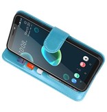 Etui Portefeuille pour HTC Desire 12 Plus Turquoise