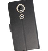 Étui portefeuille pour Moto E5 Plus Noir
