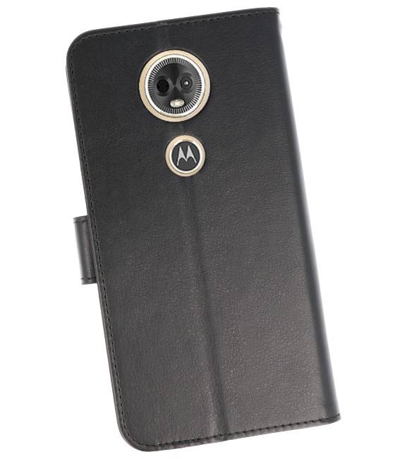 Wallet Cases Hoesje voor Moto E5 Plus Zwart