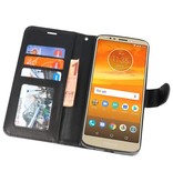 Mappen-Kasten für Moto E5 Plus Schwarz