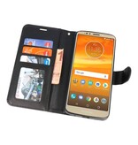 Mappen-Kasten für Moto E5 Plus Schwarz