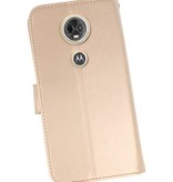 Étui portefeuille pour Moto E5 Plus Gold