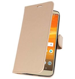 Étui portefeuille pour Moto E5 Plus Gold